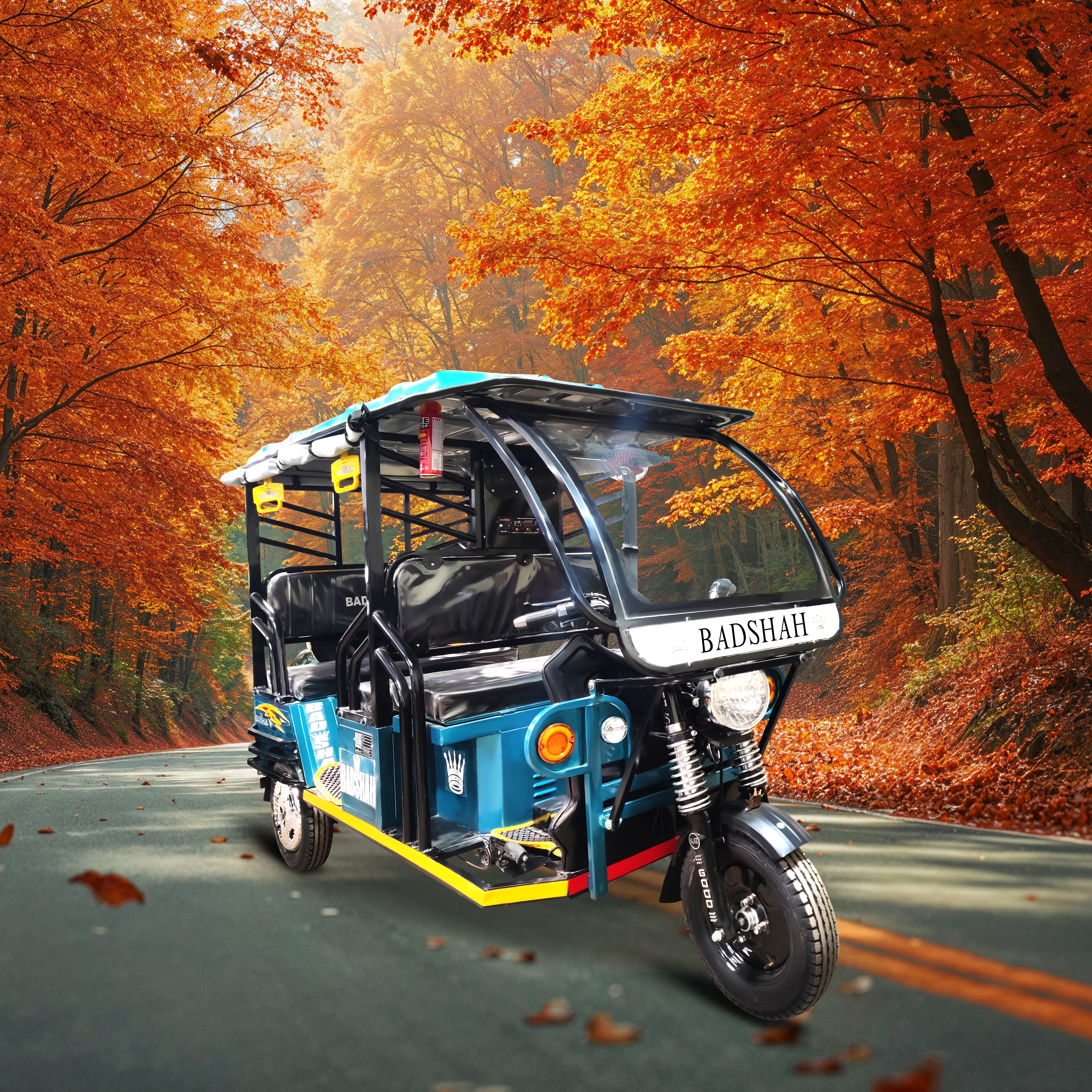 Main view of the BADSHAH Chetak E-Rickshaw
